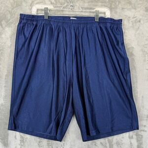 Russell Athletic Mens XL Navy Blue Polyester Elastic Waist Performance Shorts